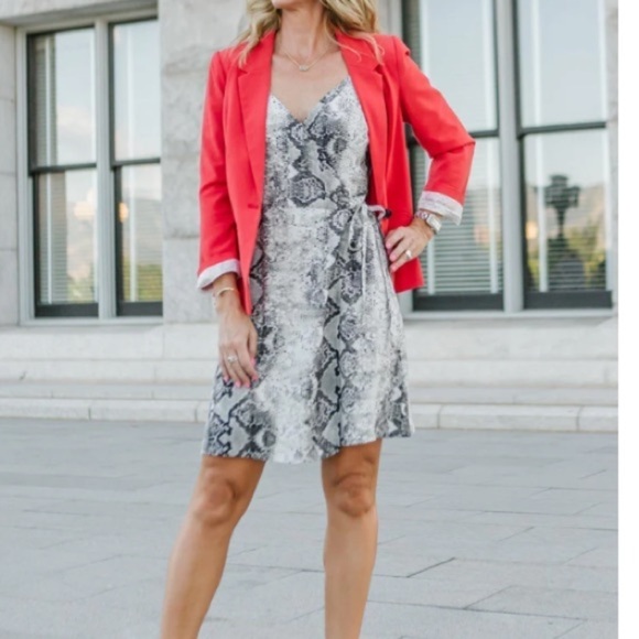 Sanctuary Snakeprint,‎ wrap dress, size large. - Picture 5 of 12